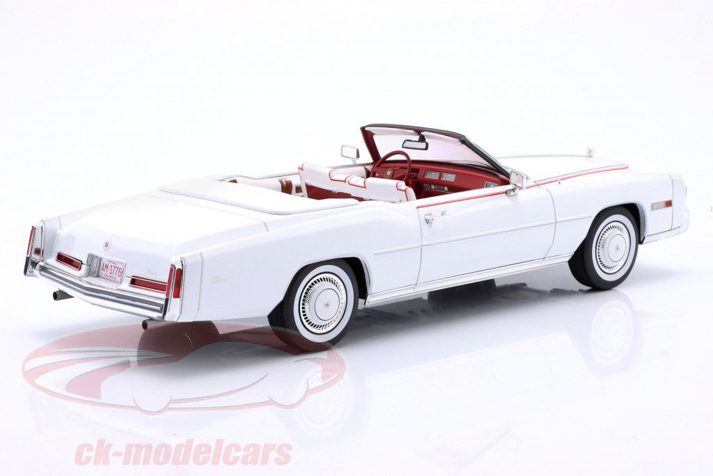 Cadillac Eldorado Conve Bouwjaar 1976 wit 1:18 ModelCar Group
