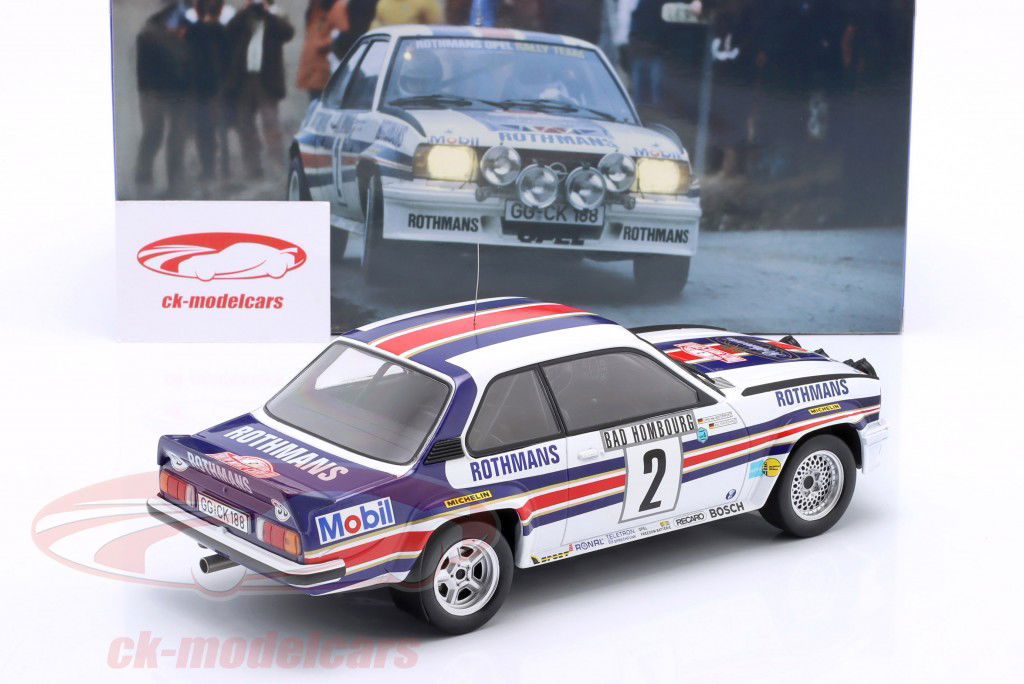 Opel Ascona 400 Night Version #2 Ganhador Rallye Monte Carlo 1982 Röhrl, Geistdörfer 1:18 WERK83
