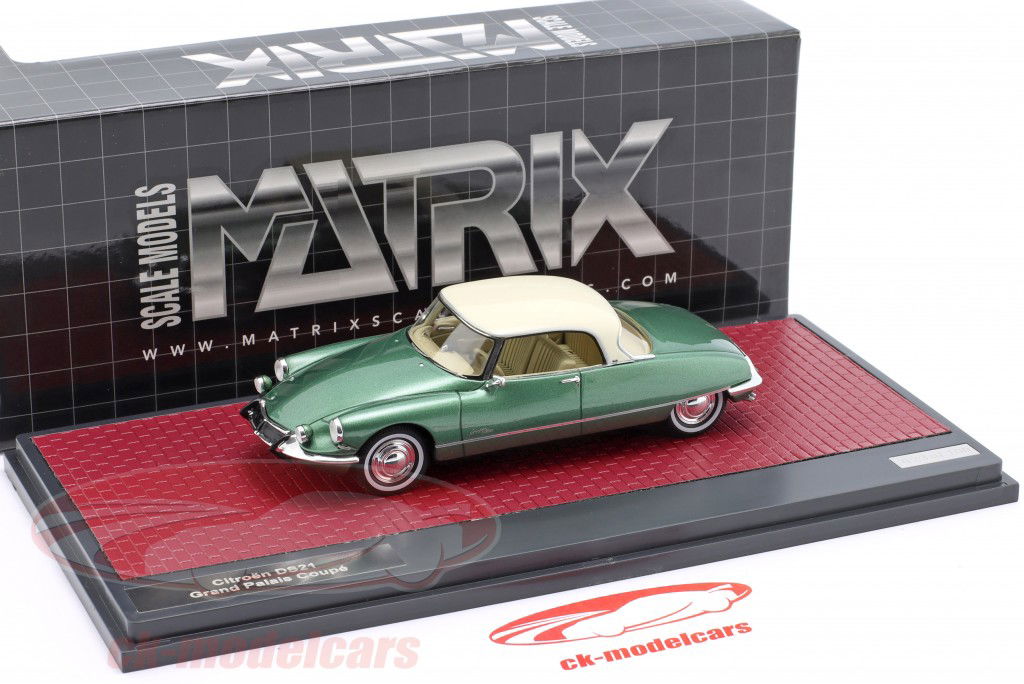 Citroen DS21 Grand Palais Coupe 1967 緑 メタリック 1:43 Matrix