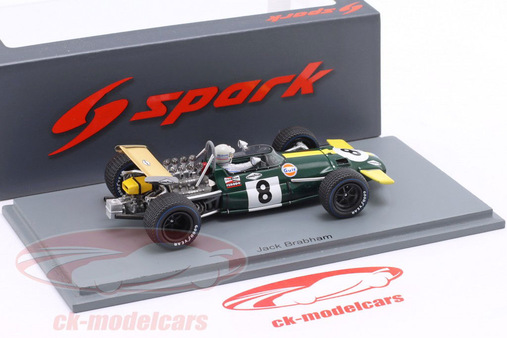 Jack Brabham Brabham BT26A #8 3rd Mexiko GP Formel 1 1969 1:43 Spark
