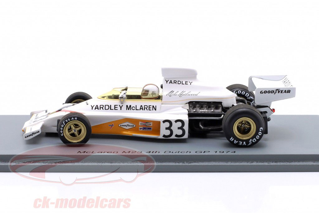Mike Hailwood McLaren M23 #33 4º Holandés GP fórmula 1 1974 1:43 Spark