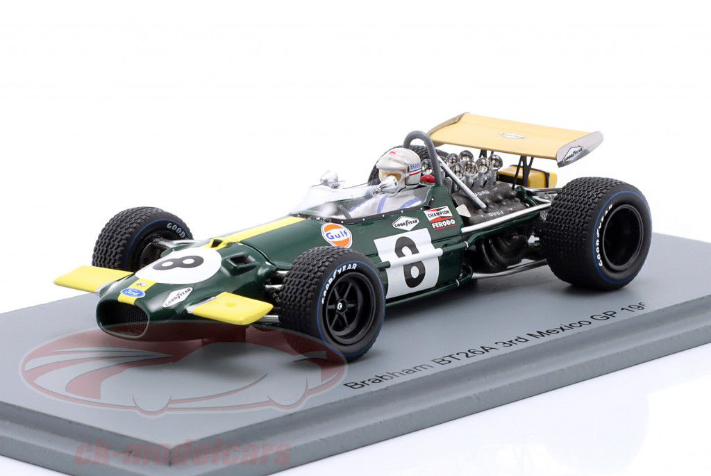 Jack Brabham Brabham BT26A #8 3° Messico GP formula 1 1969 1:43 Spark