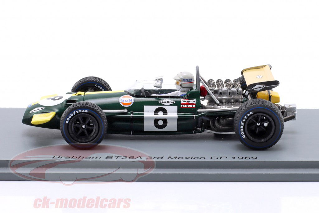 Jack Brabham Brabham BT26A #8 3rd Mexiko GP Formel 1 1969 1:43 Spark
