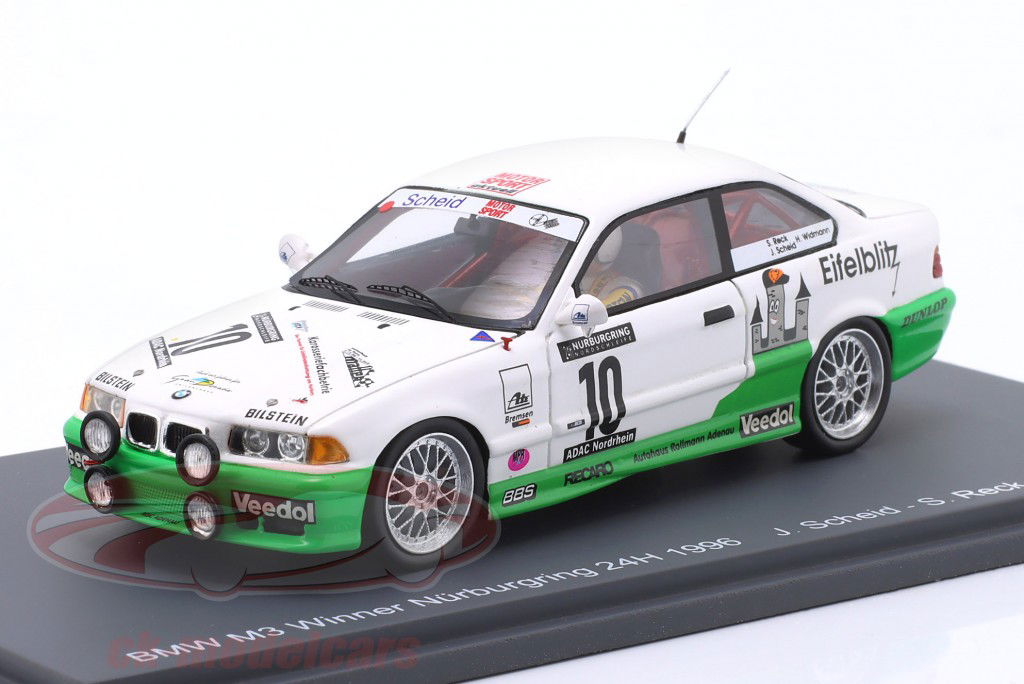 BMW M3 E36 Eifelblitz #10 победитель 24h Nürburgring 1996 Scheid, Reck, Widmann 1:43 Spark
