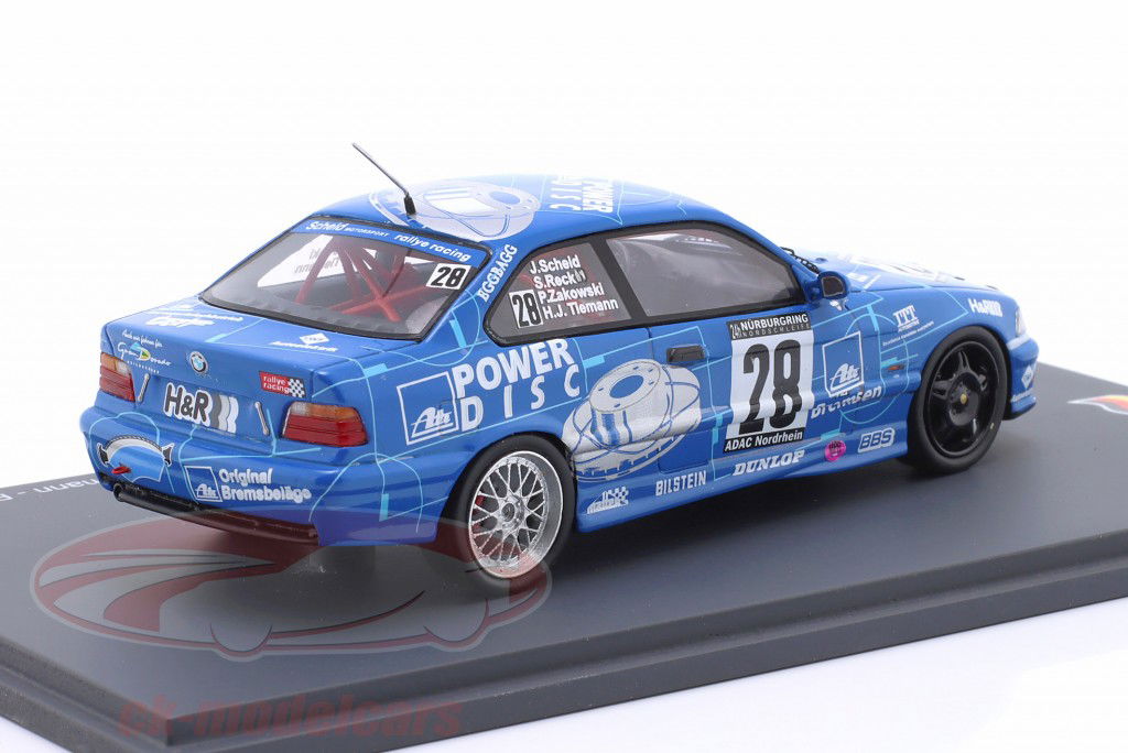 BMW M3 (E36) #28 gagnant 24h Nürburgring 1997 Scheid, Reck, Tiemann, Zakowski 1:43 Spark