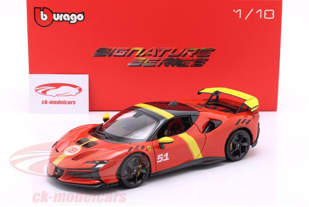 Ferrari SF90 XX #51 24h LeMans vinder 2023 Livery 1:18 Bburago Signature