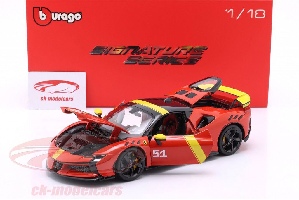 Ferrari SF90 XX #51 24h LeMans gagnant 2023 Livrée 1:18 Bburago Signature