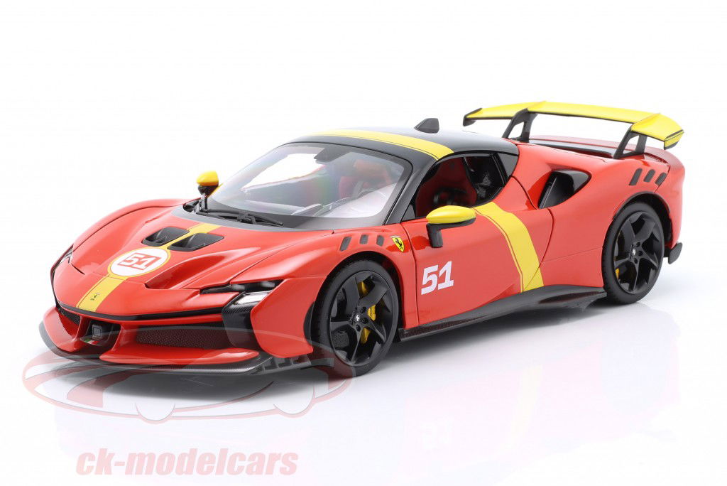 Ferrari SF90 XX #51 24h LeMans vinder 2023 Livery 1:18 Bburago Signature