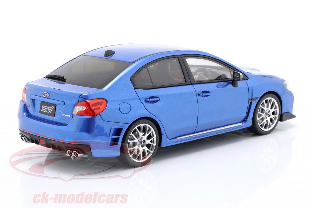 Subaru WRX Sti S207 Bouwjaar 2015 blauw metalen 1:18 OttOmobile