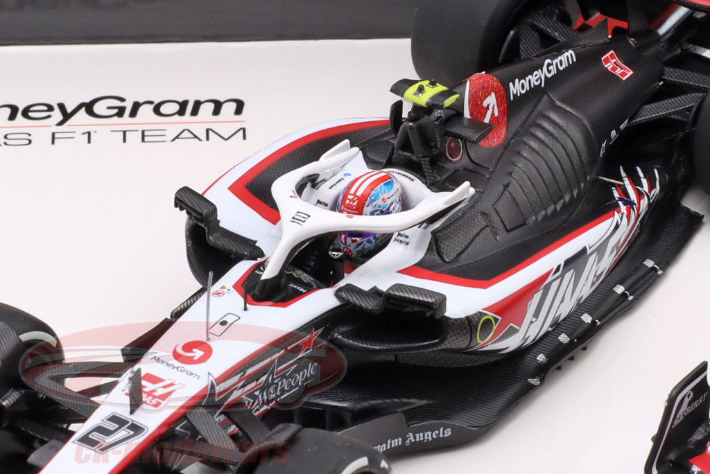 2-Car Set Hülkenberg #27 & Magnussen #20 EUA GP fórmula 1 2023 1:43 Minichamps
