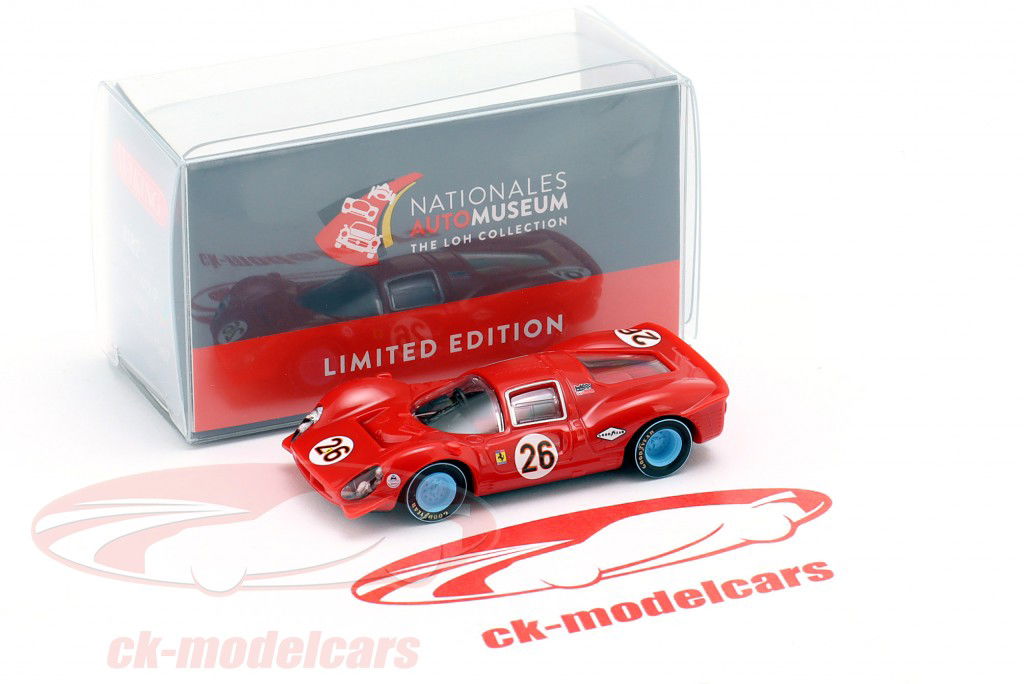 Ferrari 412P #26 3ème 24h Daytona 1967 Rodriguez, Guichet 1:87 Wiking