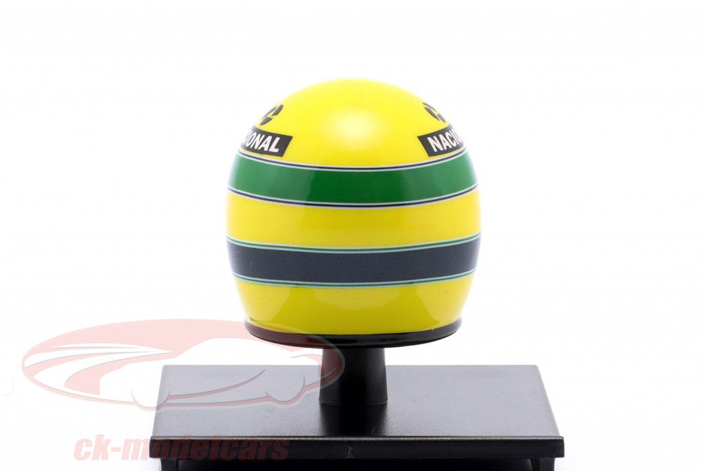 Ayrton Senna #12 John Player Team Lotus formule 1 1985 casque 1:10 Minichamps