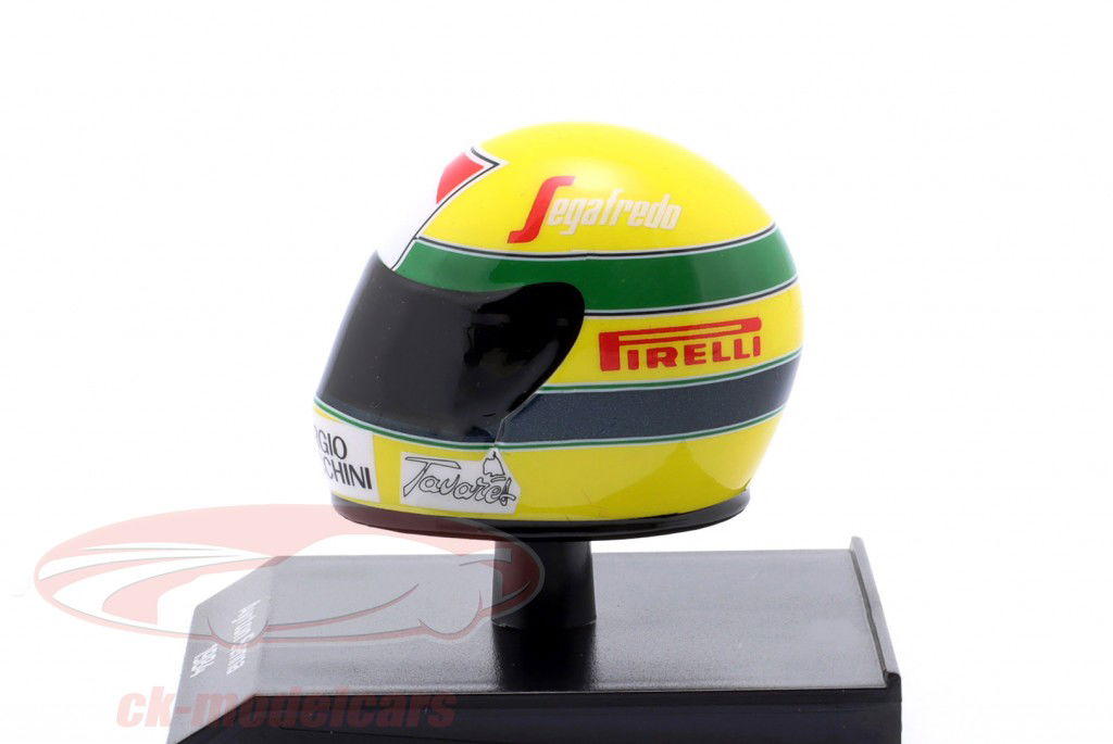 Ayrton Senna #19 Toleman Group Motorsport 式 1 1984 ヘルメット 1:10 Minichamps
