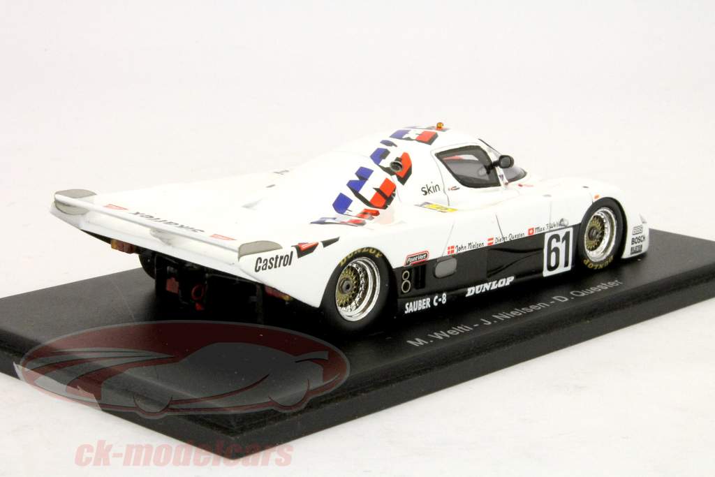 Spark 1:43 Sauber C8 #61 24h LeMans 1985 Welti / Nielsen