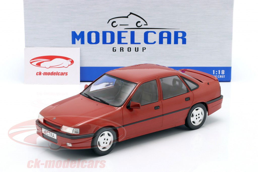 Opel Vectra A 2000 Año de construcción 1988 rojo oscuro metálico 1:18 ModelCar Group