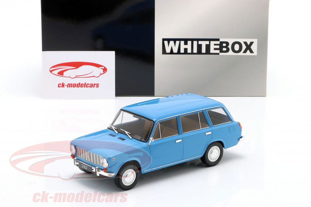 Lada 2102 Estate Ano de construção 1971 azul 1:24 WhiteBox