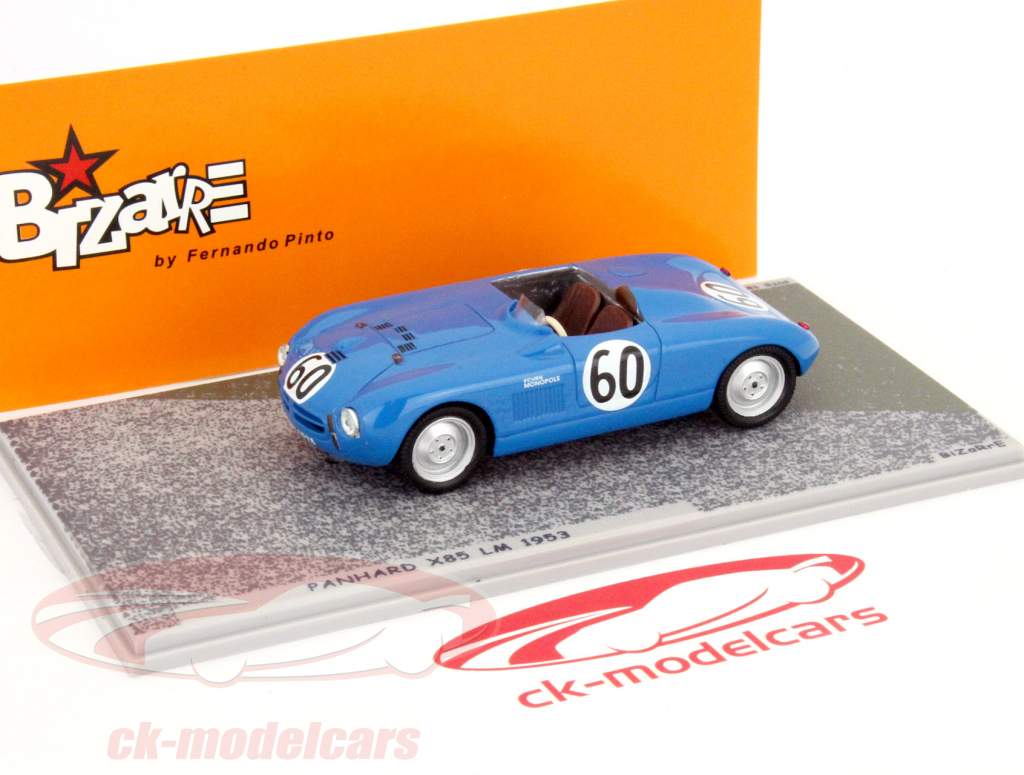 Panhard X85 #60 24h LeMans 1953 Hemard / Montremy 1:43 Spark Bizarre