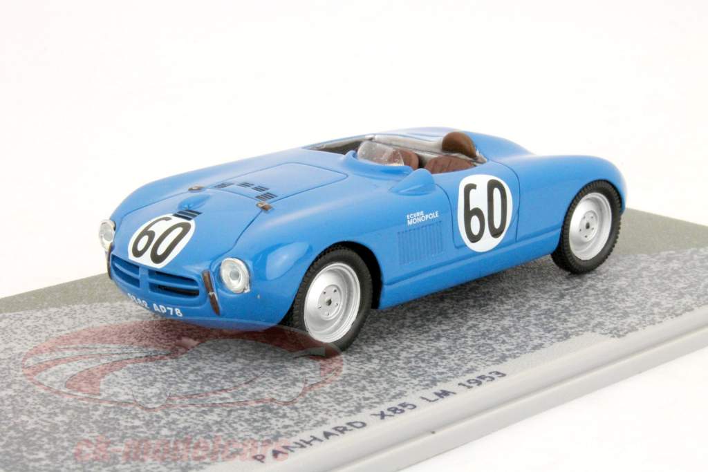 Panhard X85 #60 24h LeMans 1953 Hemard / Montremy 1:43 Spark Bizarre