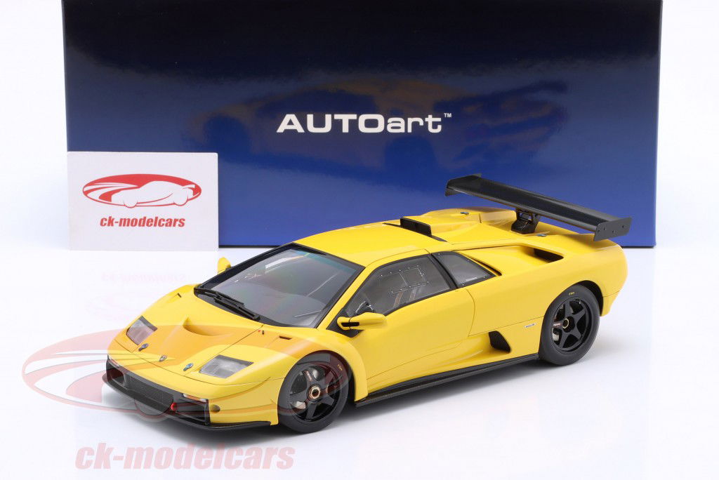Lamborghini Diablo GTR 建造年份 1999 黄色的 1:18 AUTOart