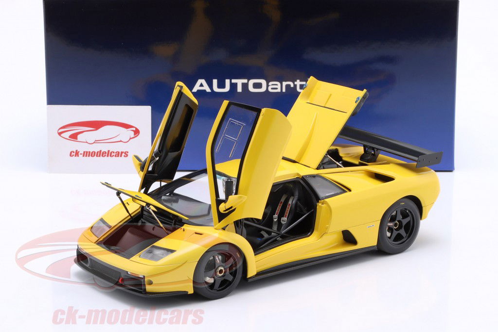 Lamborghini Diablo GTR Baujahr 1999 gelb 1:18 AUTOart