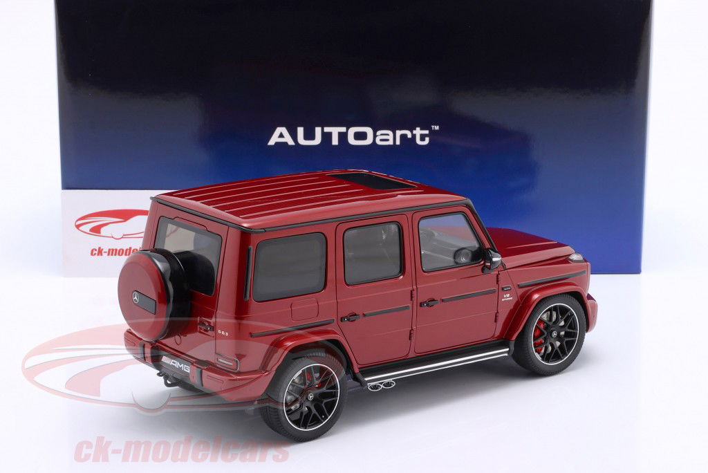Mercedes-Benz AMG G63 Baujahr 2019 rot metallic 1:18 AUTOart