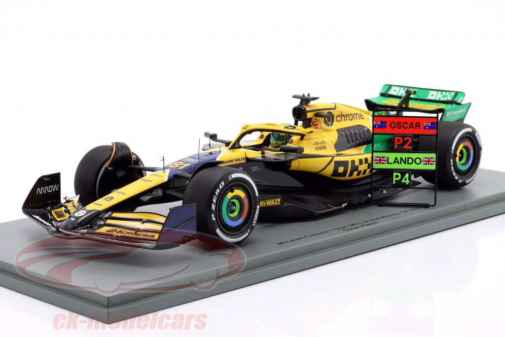 Oscar Piastri McLaren MCL38 #81 2ème Monaco GP formule 1 2024 1:18 Spark