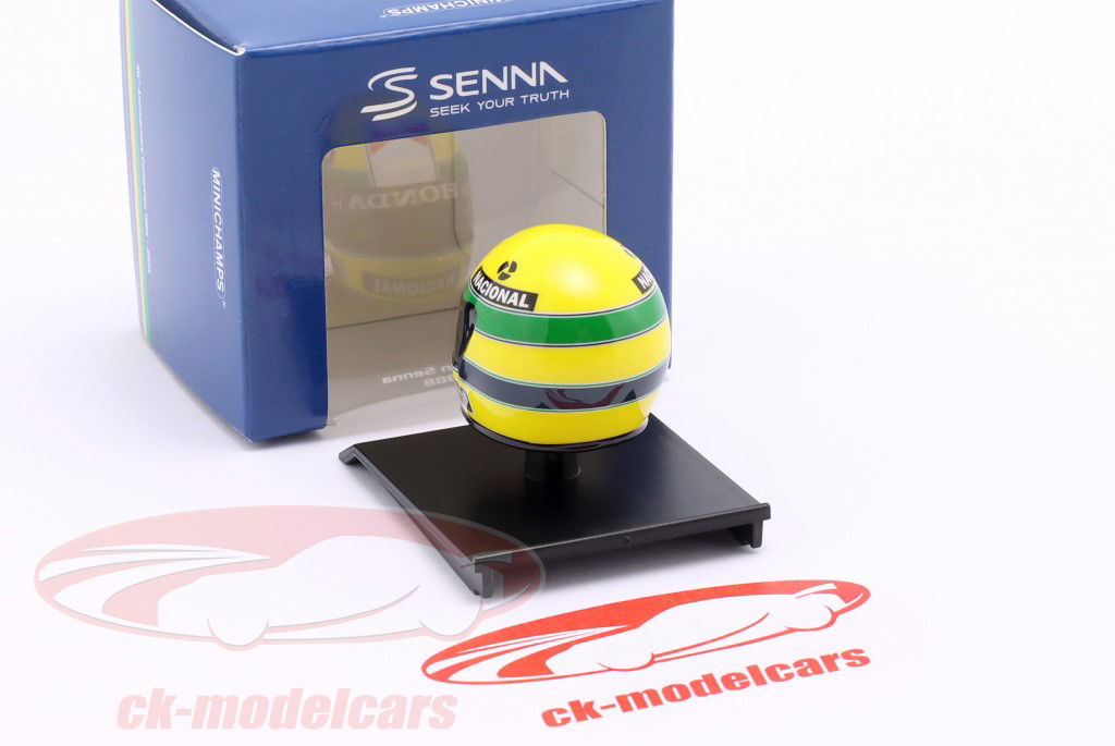 Ayrton Senna #12 Honda McLaren формула 1 чемпион мира 1988 шлем 1:10 Minichamps