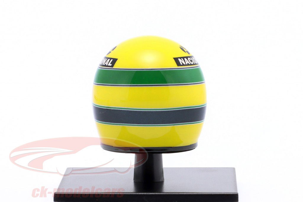 Ayrton Senna #12 Camel Team Lotus Honda formule 1 1987 casque 1:10 Minichamps