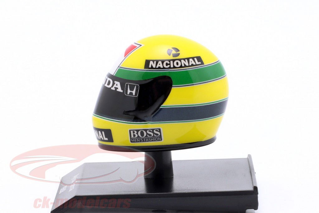 Ayrton Senna #12 Honda McLaren формула 1 чемпион мира 1988 шлем 1:10 Minichamps