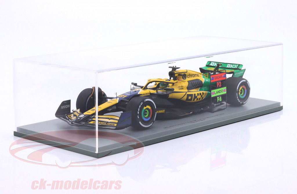 Oscar Piastri McLaren MCL38 #81 2º Monaco GP fórmula 1 2024 1:18 Spark