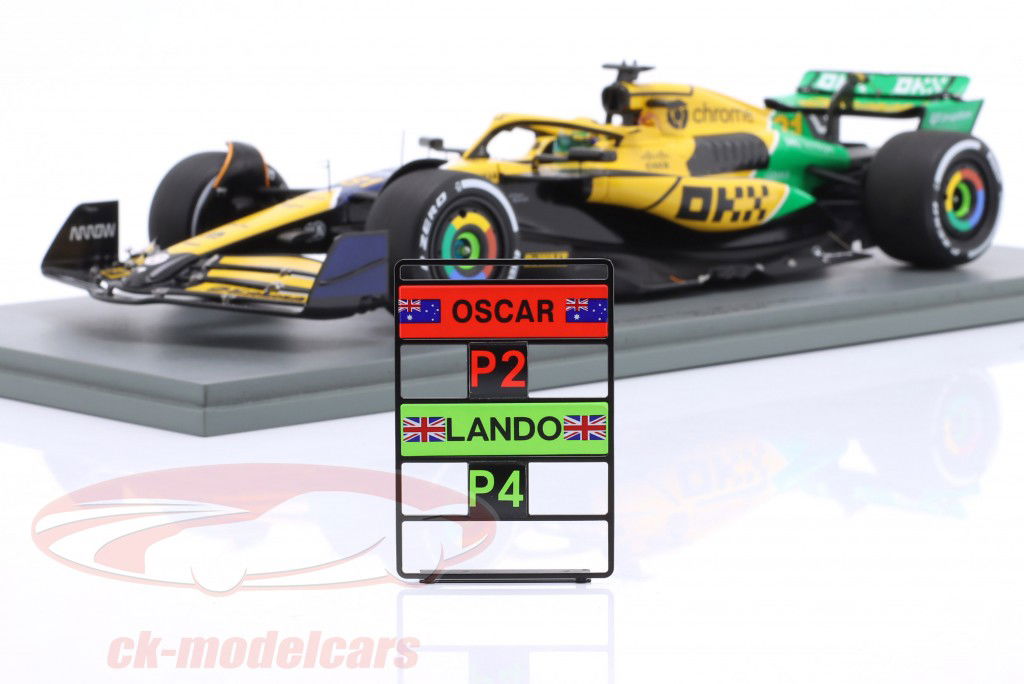 Oscar Piastri McLaren MCL38 #81 2º Monaco GP fórmula 1 2024 1:18 Spark