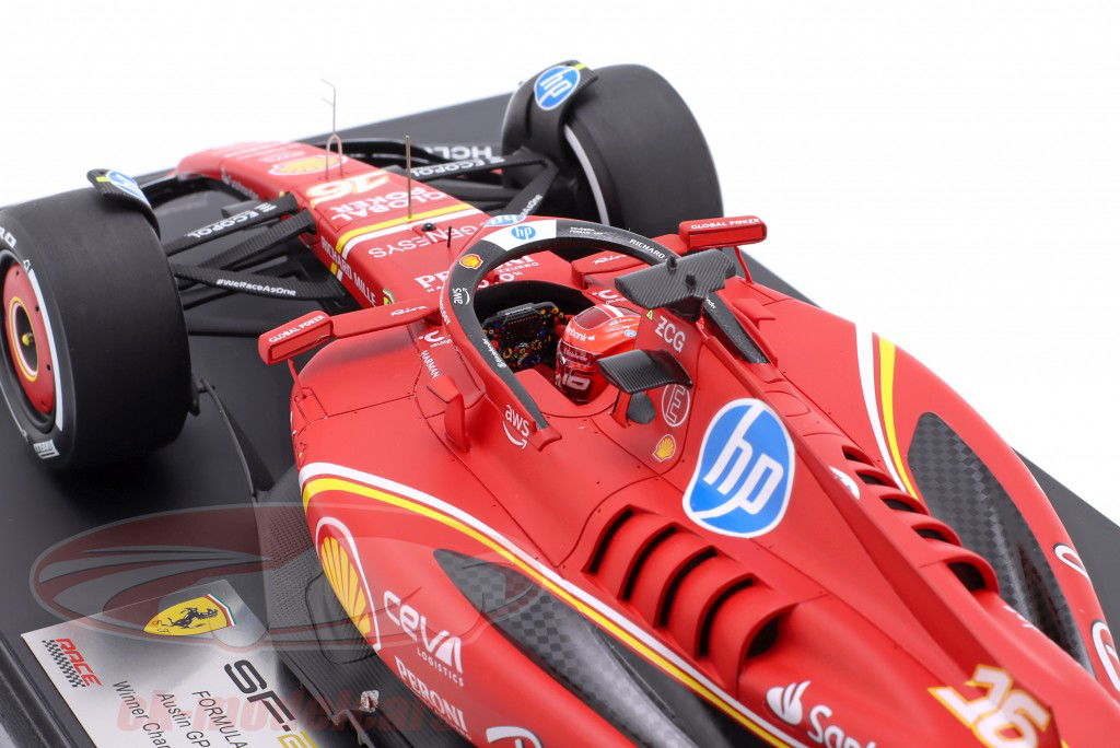 Charles Leclerc Ferrari SF-24 #16 vincitore U.S.A. GP formula 1 2024 1:18 LookSmart