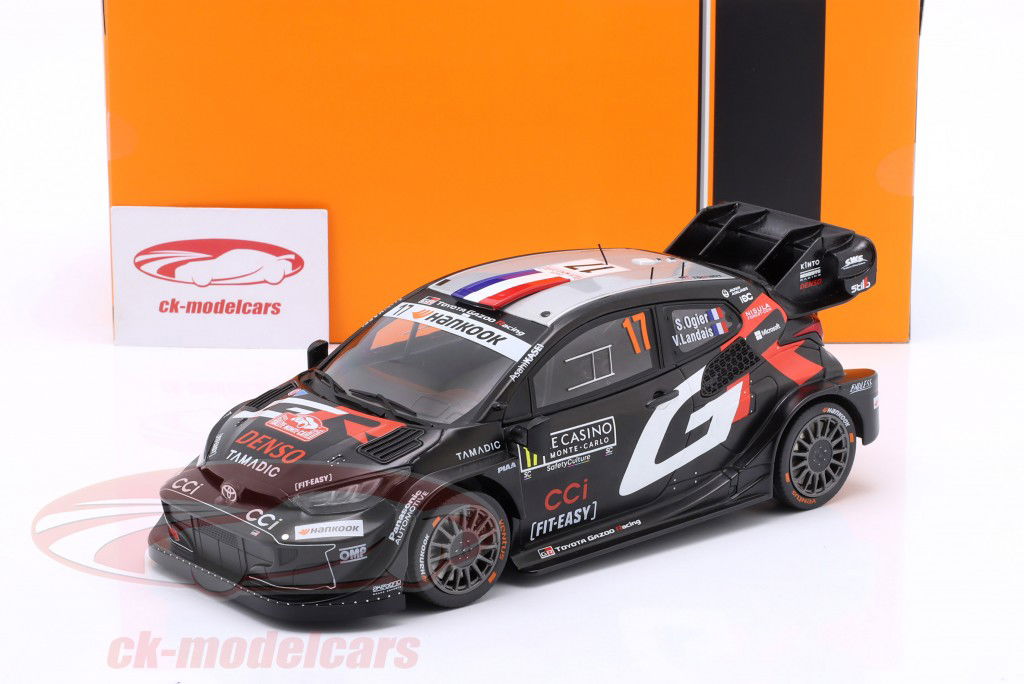 Toyota GR Yaris Rally1 #17 winnaar Rallye Monte Carlo 2025 Ogier, Landais 1:18 Ixo