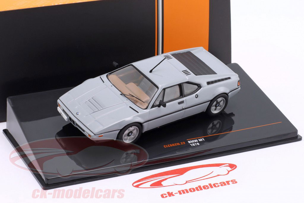 BMW M1 Baujahr 1978 grau 1:43 Ixo
