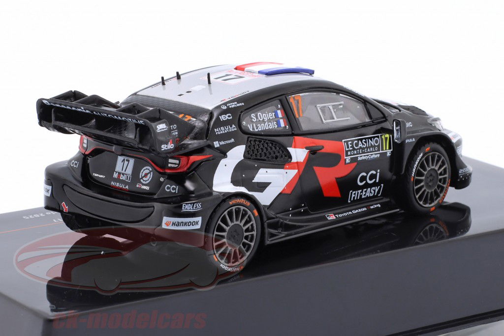 Toyota GR Yaris Rally1 #17 vinder Rallye Monte Carlo 2025 Ogier, Landais 1:43 Ixo