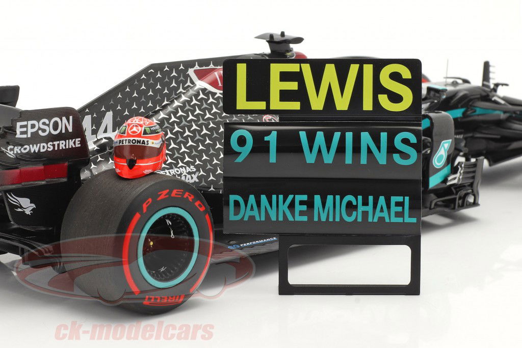 L. Hamilton Mercedes-AMG F1 W11 #44 91st Win Eifel GP formel 1 2020 1:18 Minichamps