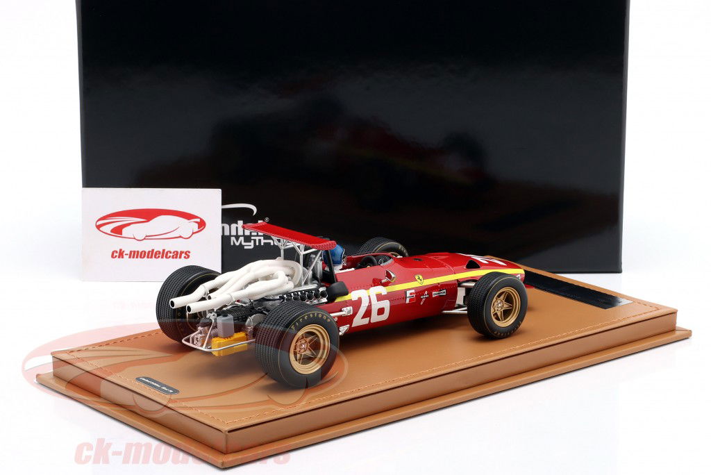 Jacky Ickx Ferrari 312 #26 ganhador França GP fórmula 1 1968 1:18 Tecnomodel