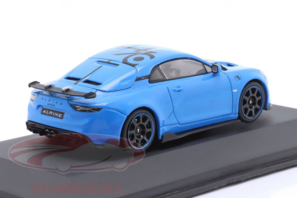 Alpine A110 Radicale 70 Année de construction 2024 bleu 1:43 Solido