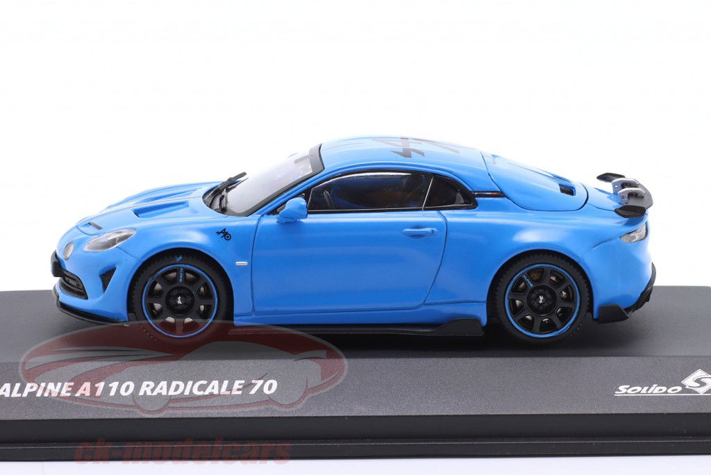 Alpine A110 Radicale 70 Année de construction 2024 bleu 1:43 Solido