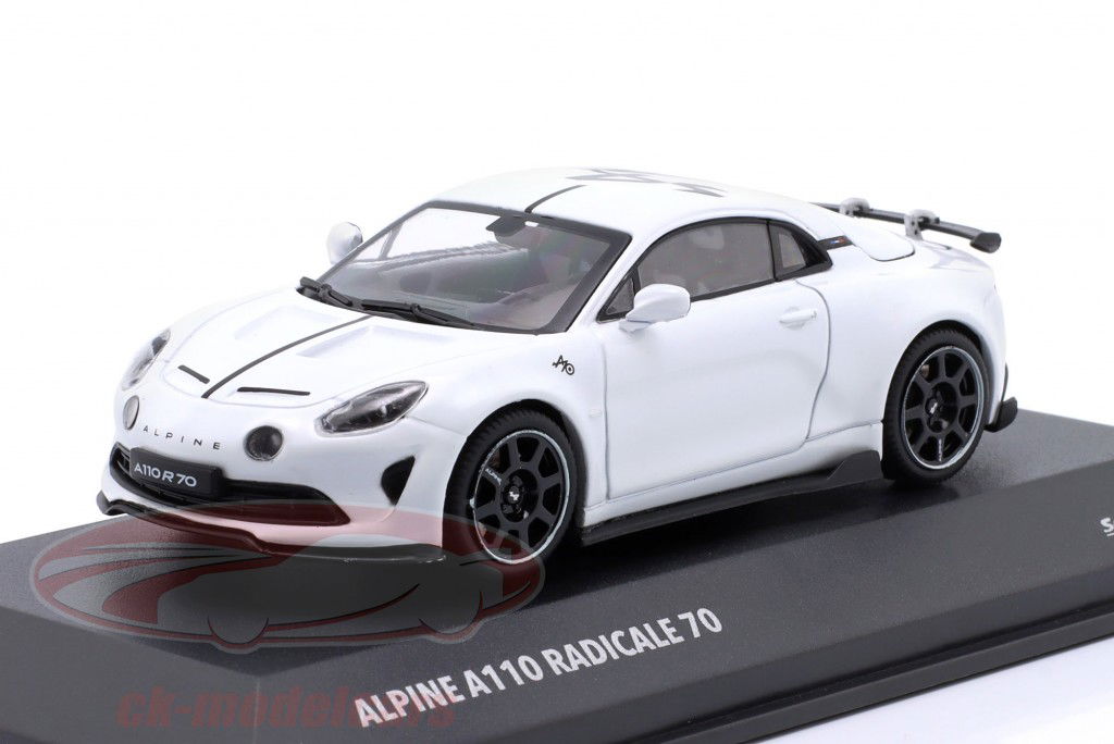 Alpine A110 Radicale 70 Année de construction 2024 blanc 1:43 Solido