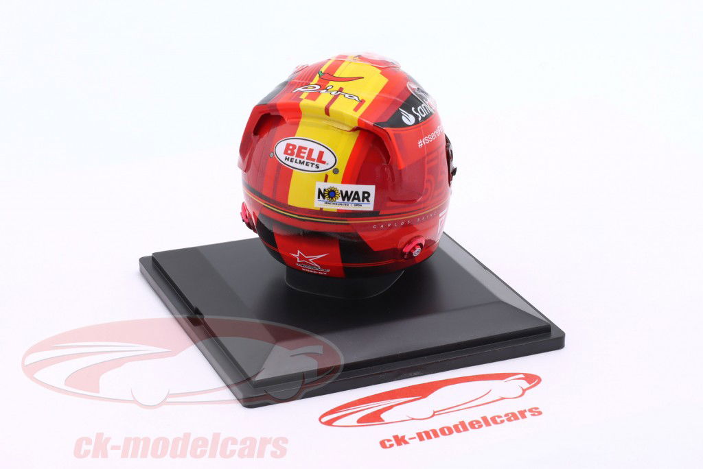 Carlos Sainz jr. Ferrari #55 4th Espanha GP fórmula 1 2022 capacete 1:5 Spark Editions