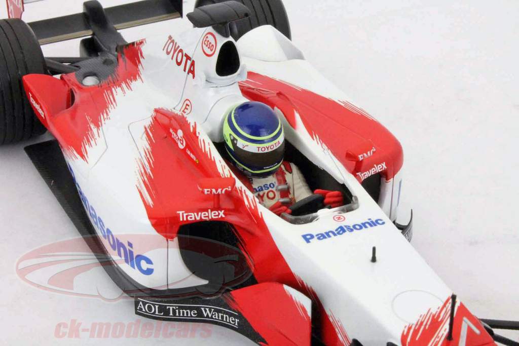 C. da Matta Presentazione Panasonic Toyota auto di Formula 1 2003 1:18 Minichamps