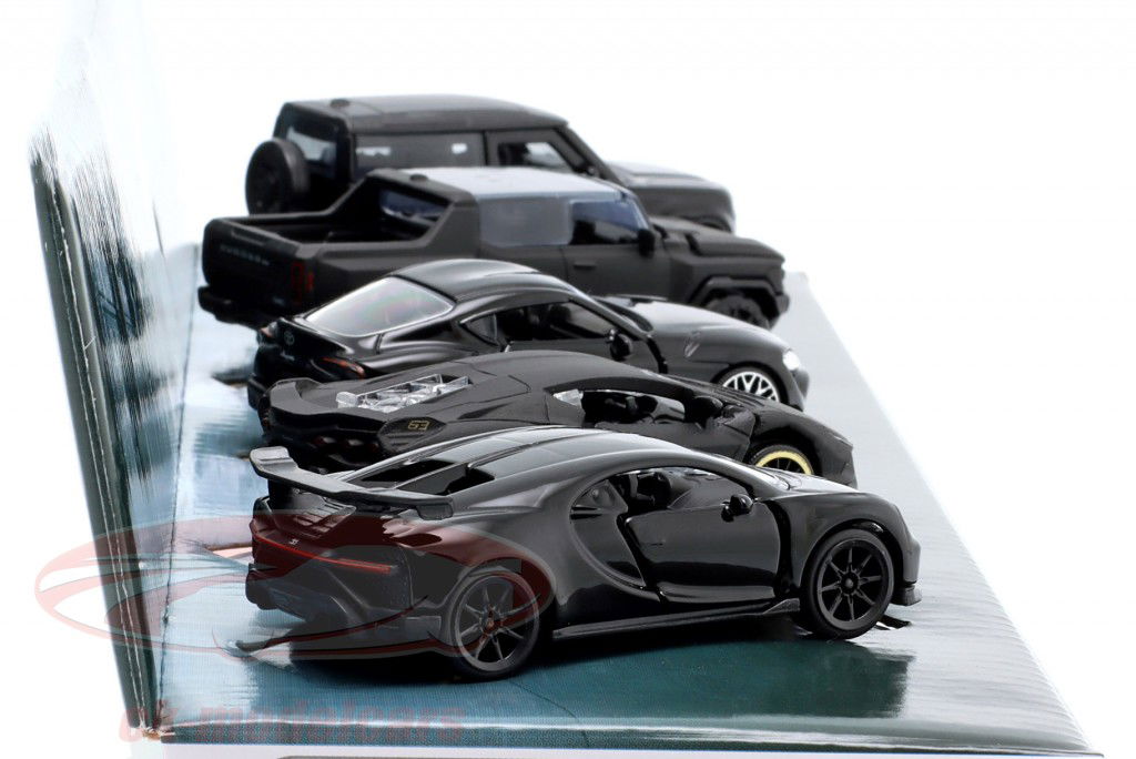 5-Car Set Black Edition Gift set 1:64 Majorette