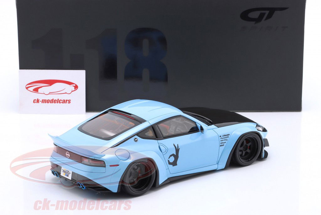 Nissan Fairlady Z Pandem Bouwjaar 2025 China blauw 1:18 GT-Spirit
