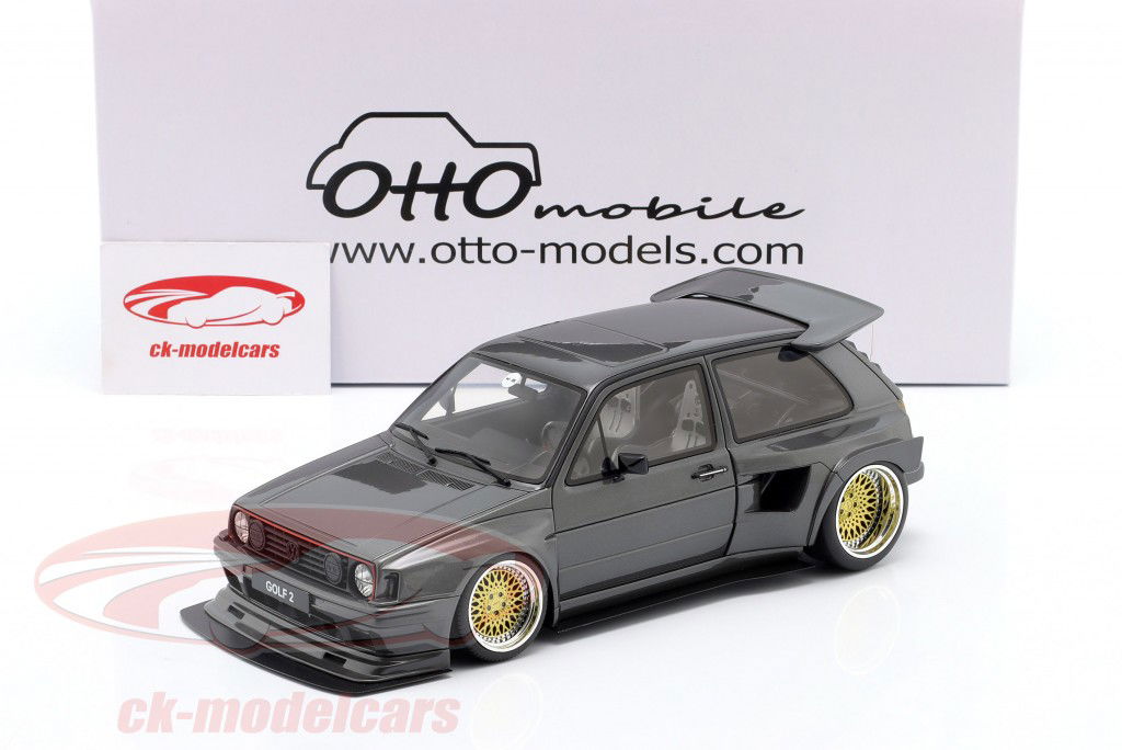 Volkswagen VW Golf II GTi Khyzyl Saleem 2021 Ascot cinza metálico 1:18 OttOmobile
