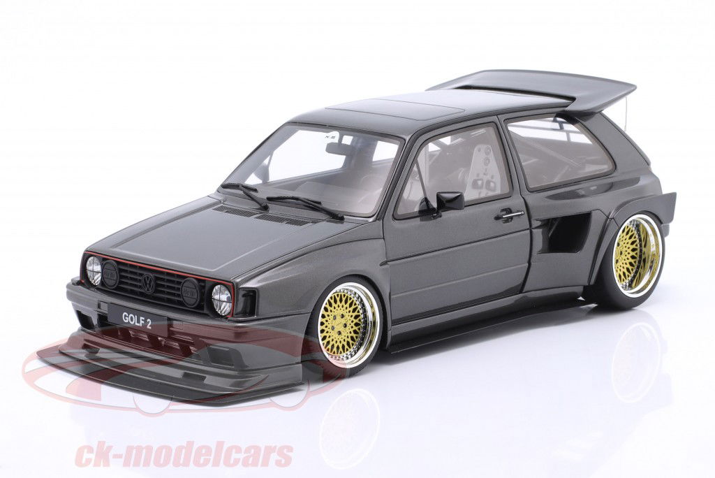 Volkswagen VW Golf II GTi Khyzyl Saleem 2021 Ascot cinza metálico 1:18 OttOmobile