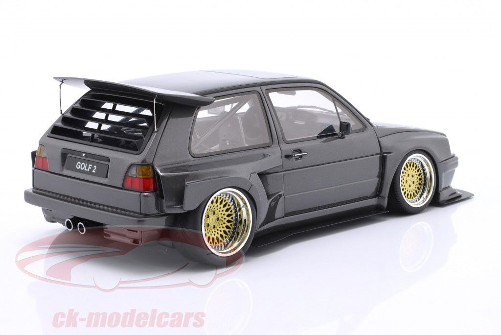 Volkswagen VW Golf II GTi Khyzyl Saleem 2021 Ascot cinza metálico 1:18 OttOmobile