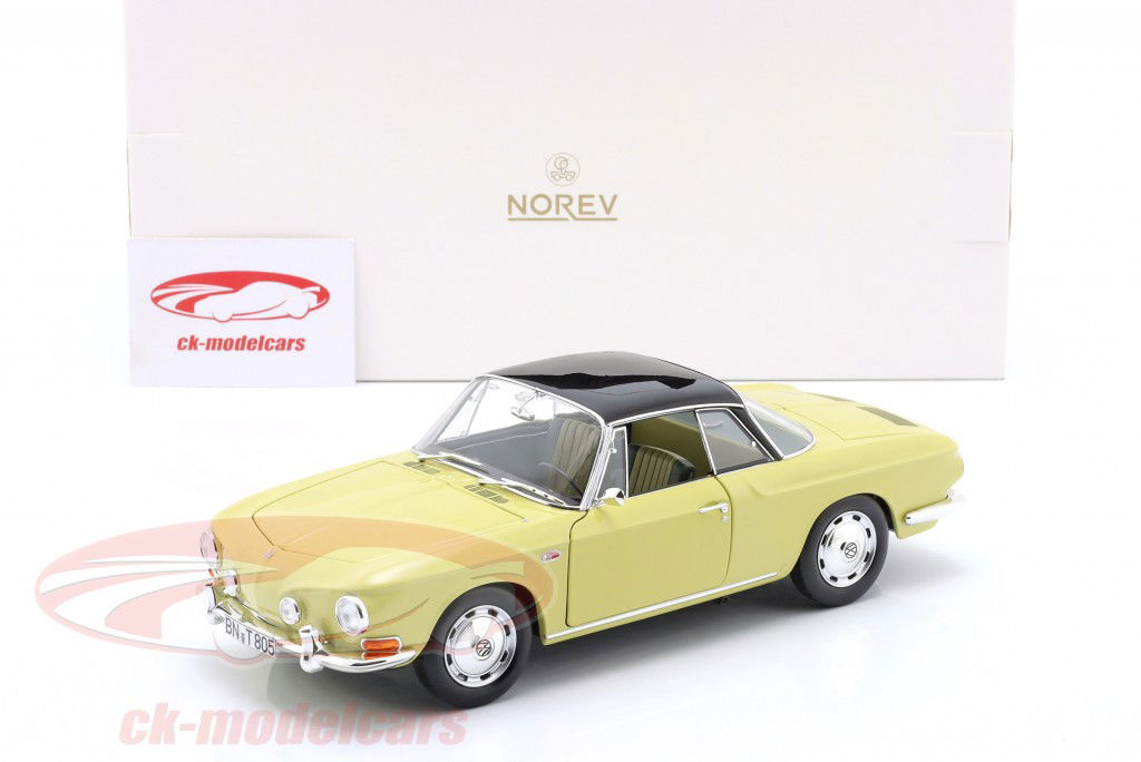 Volkswagen VW Karmann Ghia 1500 Baujahr 1961 Manila gelb 1:18 Norev