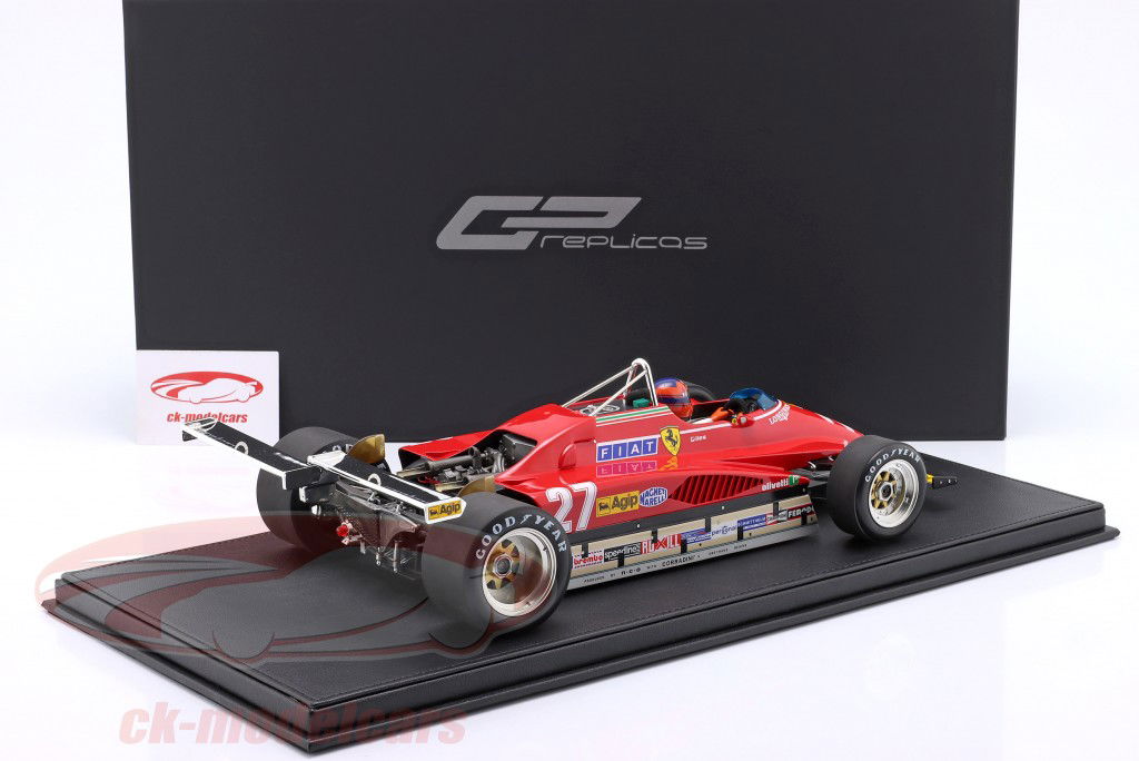 Gilles Villeneuve Ferrari 126C2 #27 США Запад GP формула 1 1982 1:12 GP Replicas