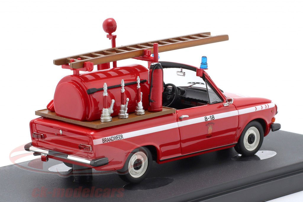 DAF 64 Пожарная часть Нидерланды Год постройки 1974 красный 1:43 AutoCult
